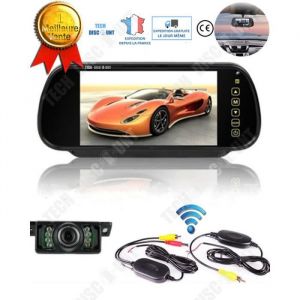TD® camera de recul sans fil wifi retroviseur camping car pour voiture camion gps mercedes wireless universel plaque