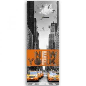 Horloge murale New York (I-14172) 40x118 cm