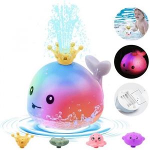 Jouet de bain - Baleine - Mod&egrave;le de couronne - &Eacute;claboussures deau - &Eacute;tanche - Automatique