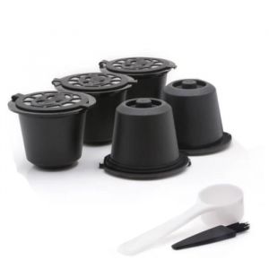 5Capsules Nespresso RéUtilisables Filtre à Capsules de Café Rechargeable avec Machines à Café Nespresso FILTRE A CAFE PERMANENT
