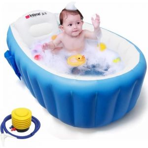 Baignoire Gonflable pour Bébé - FREOSEN - Baignoire gonflable pour bébé - Bleu - Mixte