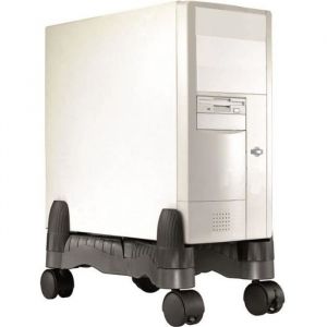 Support UC &agrave; roulettes noir ajustable