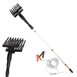 Peigne vibreur électrique/Peigne vibreur de récolte des olives/ Peigne récolteur à olives avec Tige télescopique max 3m 12V 400W