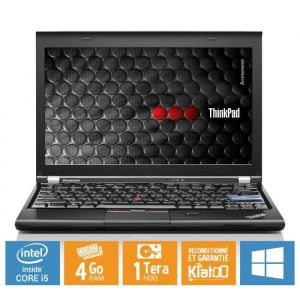 Ultrabook LENOVO THINKPAD x220 core i5 4 go ram 1 to disque durordinateur portable reconditionn&eacute;w7