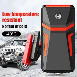 Démarreur de batterie de voiture - 30 000mAh - Booster Batterie Voiture - Écran LED - Booster de batterie-Démarrage/Gonflage/Charge