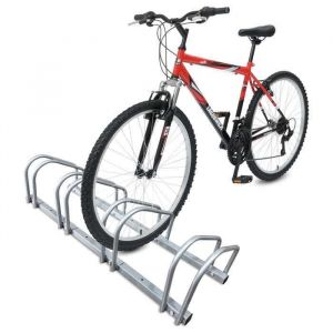 VOUNOT® Râtelier range vélos - Support pour 4 vélos - Mural ou au sol - Porte-vélo en acier revêtu