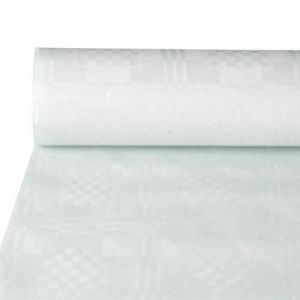 Nappe rouleau - Blanc - 50 m x 08 m - Synth&eacute;tique - Uni - Droit