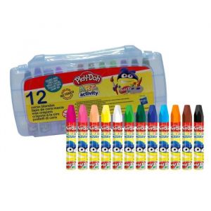 Boite de 12 crayons cire Play-Doh