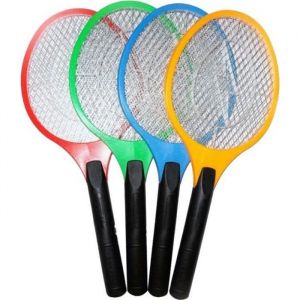 1 UNIT&Eacute;-Raquette &Eacute;lectrique Tue Mouche Anti Insecte LED Raquette &agrave; Moustique Tapette &agrave; Mouche &Eacute;lectrique Aliment&eacute; par Piles