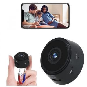 Mini cam&eacute;ra Espion cach&eacute;e sans Fil WiFi 1080p Secret Cam&eacute;scope pour Nocturne Interieur et Exterieur la s&eacute;curit&eacute; &agrave; Domicile