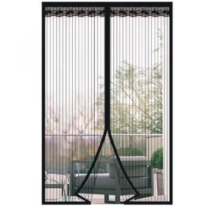 Magn&eacute;tique Moustiquaire Porte 80*200cmMoustiquaire Porte Fenetre Aimant&eacute;e MagnetiqueRideaux Toile Insect Ecran pour Balcons