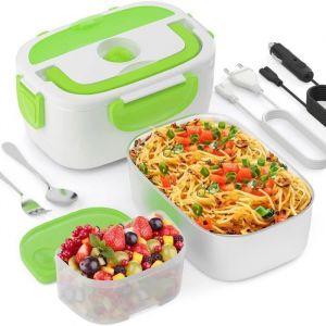 Lunch Box Chauffante - &Eacute;lectrique - 1.5L - 12V 24V 220V - 40W - Sac Isotherme