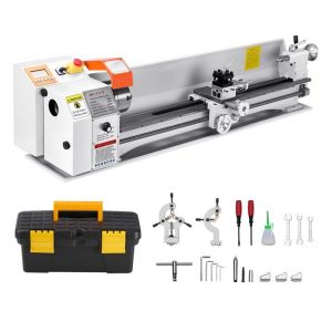 Tour à Métaux dÉtabli Filetage Électrique-Duoku-220 x 1000 mm-Alimentation Automatique 2500 tr/min 1250 W Moteur Sans Balais