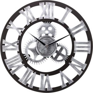 Horloge murale silencieuse sans tic-tac 45 cm chiffres romains fonctionne à piles grande horloge murale à quartz facile à lire