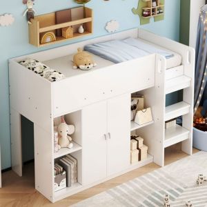 lit mezzanine 90x200 gain despace s&eacute;curis&eacute; lit mezzanine enfant structure bois massif rangements int&eacute;gr&eacute;s &eacute;chelle s&eacute;curis&eacute;e