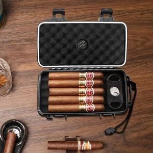 Etui à cigarvoyage portableLes cigares sont hydratantsrobustes et incassableset ne comprennent pas de coupe-cigare
