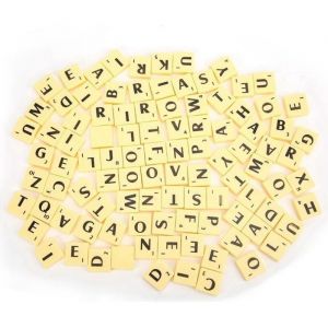 Eiffel Tuiles en plastique Scrabble Alphabet Lettres Nombres Artisanat Bijoux Making Interactive Cadeau Jouet &Eacute;ducatif pour