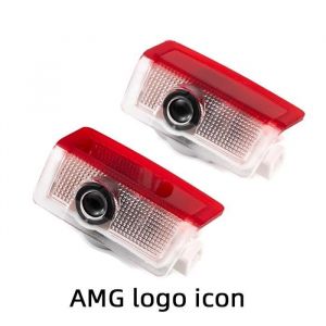 Lumi&egrave;res de porte de voiture - AMG - 4PCS - LED - Compatible Mercedes Benz - Installation facile