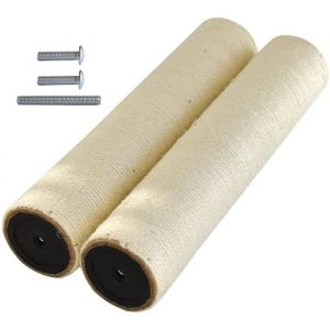 Griffoir pour chat de rechange-griffoir chats poteau-corde arbre &agrave; chat-poteau arbre chat avec vis M8(UPGRADE40.5cmX2)[275]