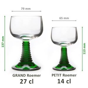 6 Verres à vin dAlsace Roemer GRAND modèle 27cl