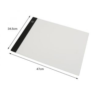 Tablette lumineuse LED ultra-plate Format A3 Lumineuse R&eacute;glable A3 Avec des Panneaux Acryliques-DIANWAA