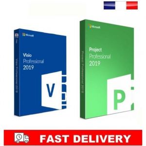 MS Project Pro 2019 et MS Visio 2019 Pro LIVRAISON EXPRESS