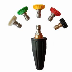 Buse turbo pour nettoyeur haute pression buse turbo rotative avec 5 embouts de buse de pulv&eacute;risation