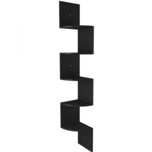 HOMDOX Étagères flottantes dangle 5 Tier murale étagères Noir