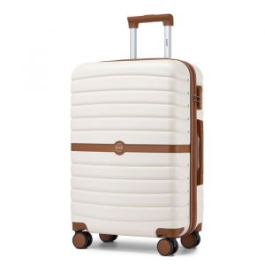 Kono Valise Rigide Moyenne Taille 66.5x45.5x25.5cm Valise de Voyage ABS+PC avec 4 roulettes et Serrure Trolley de Voyage 62L
