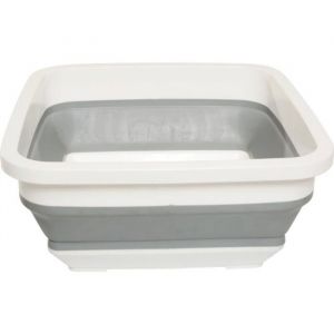 Bassine &agrave; Vaisselle Pliable Design Peu Encombrant Facile &agrave; Nettoyer Lavabo Pliable Rectangulaire 31.7 x 14.2cm - Id&eacute;ale pour C