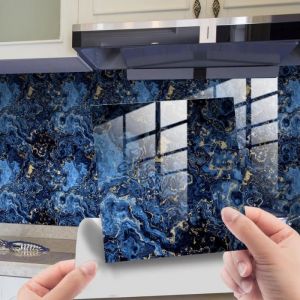 Carrelage Adhesif Mural Autocollant Carreau Ciment  Sticker Mural Auto-Adhésif Credence Adhesive Decoratif Cuisine Salle de Bain