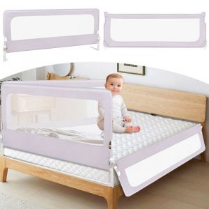 KEDIA Barriere de Securite Enfant Lit Protection Lit Enfant et Adulte - Portable Amovible L&eacute;g&egrave;re Pliable et Universelle