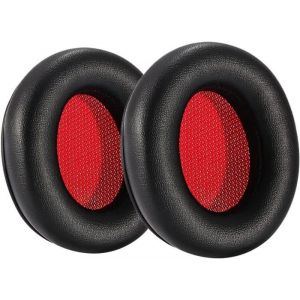 Coussinets de rechange en cuir pour &eacute;couteurs Focal Listen Wireless/Focal Spirit One en mousse &agrave; m&eacute;moire de forme noir