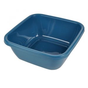 Bassine Carr&eacute;e Bassin 6L Bleu Paon