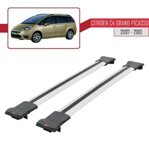 Pour Citroen C4 Grand Picasso 2007-2013 Barres de Toit Railing Porte-Bagages de voiture FLY Modèle GRIS