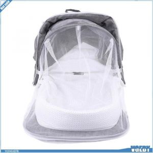 Ashata couffin Portable Couffin de voyage pour b&eacute;b&eacute; multifonctionnel Portable pliable l&eacute;ger parapharmacie membres Gris