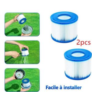 Lot de 2 Cartouches filtrantes pour Lay-Z-Spa Miami Vegas Palm Springs Paris Monaco Taille VI