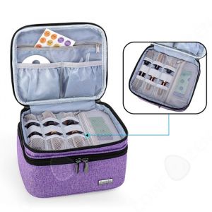 C Boite huile essentielle peut contenir 30 bouteilles 5ml to 30ml boite rangement huiles essentielles sac de rangement à double