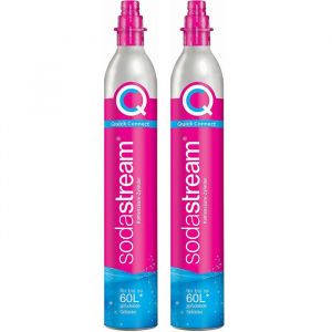 Lot de 2 cylindres de gaz co2 60l quick connect pour machine à gazéifier - SODASTREAM