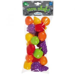 ECOIFFIER Sachet fruits - Dinette - 22 pièces - 100% Chef
