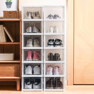 Bo&icirc;te de rangement pour chaussures - HOMEWELL - YIPEEMA - 6 cases - Blanc