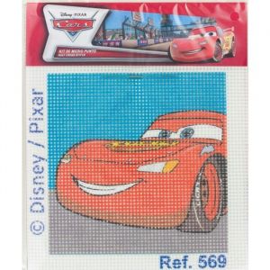 Kit Canevas complet Cars 12 x 12 cm Enfant
