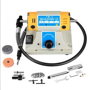 Machine de polissage de polisseur de banc 350W Touret a polir 10000 tr/min Petite &agrave; graver le bois Machine de meulage de bijoux