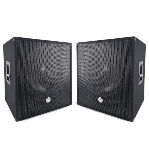Double Caissons de basse Subwoofer 15 passif BM SONIC BMS-SUB15-P - 800W Max - Boomer 38cm - Speakon + Jack 63 mm