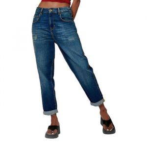 Jean carrot Femme BRENA - KAPORAL - Taille haute - Bleu