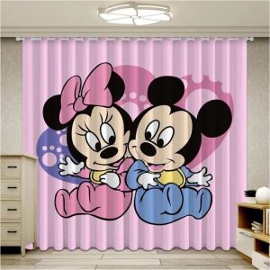 DCL-3457 Rideaux occultants pour enfantscadeaux cr&eacute;atifs Disney Mickey Minniepour gar&ccedil;ons et adolescentsd&eacute;coration familiale p
