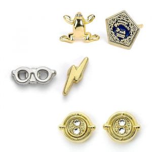 Boucles dOreilles Harry Potter - Lot de 3 - Retourneur de Temps et Symboles