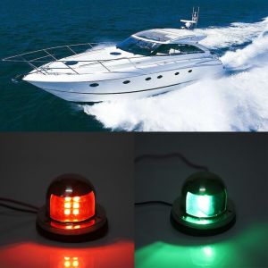 OMABETA Feu de navigation &agrave; LED OMABETA Feu de navigation 1 paire de feux de Navigation LED rouge et vert feu moteur bateau