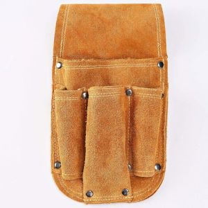 Sacoche de Charpentier en Cuir Ceinture Porte-Outils avec Porte-Marteau Rsistante pour lectriciens et Maons PZCC