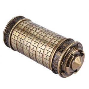 Da Vinci Code Cryptex Lettre Mot De Passe Serrure Anneau Titulaire Cadeaux avec Exquis Coffret Cadeau for Christmas Valentines Day